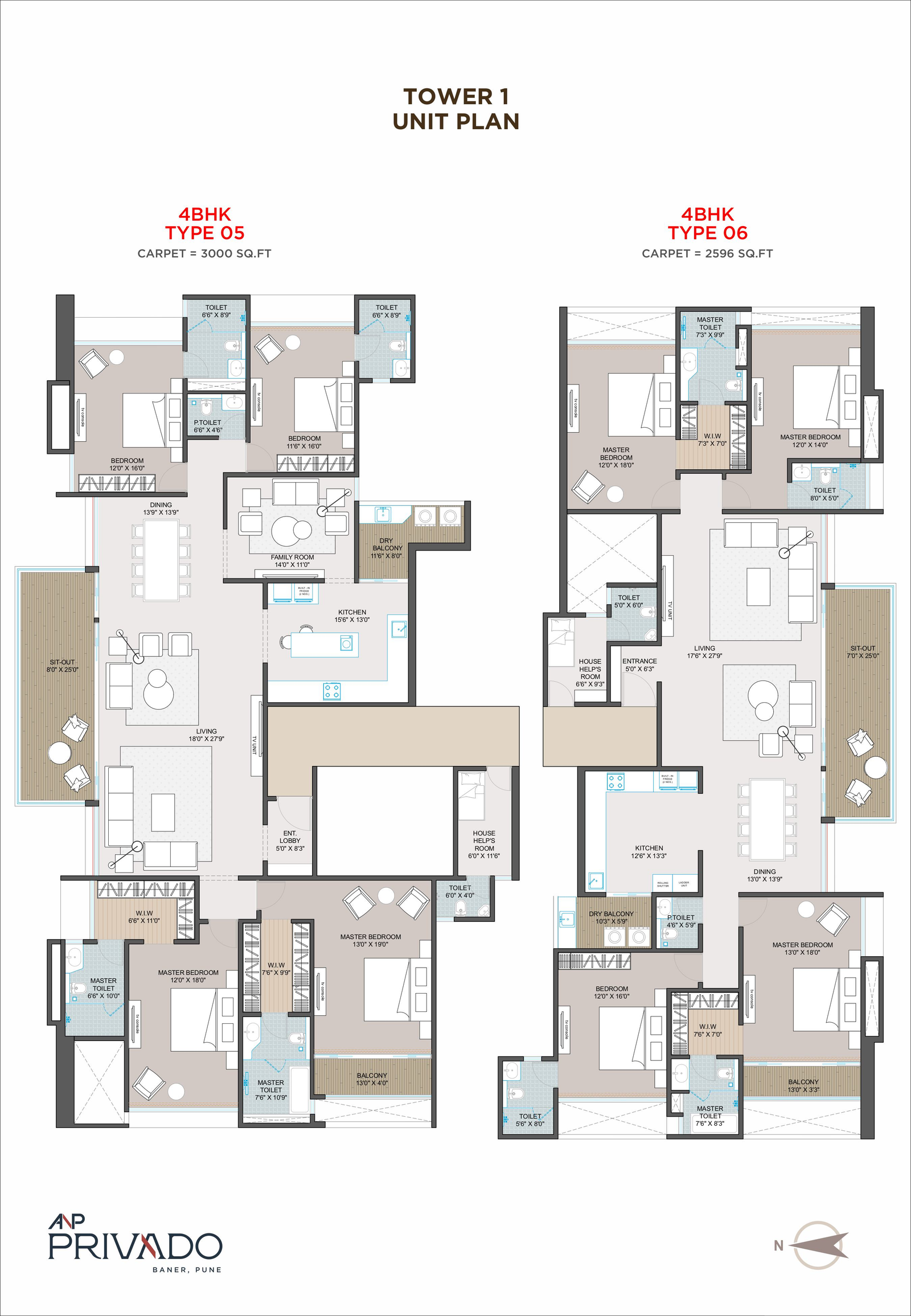 Tower 1( 4BHK)Plans-images-1